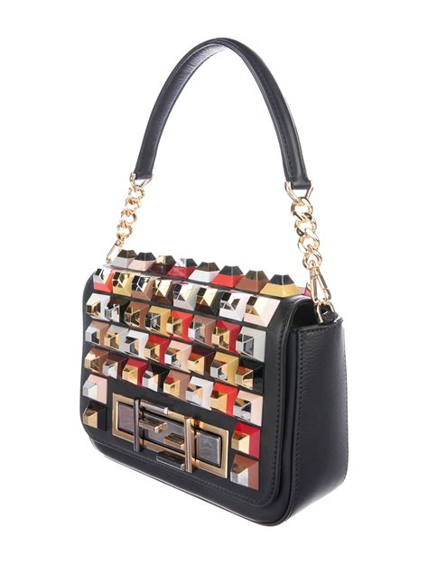 fendi studded bag|fendi over the shoulder bag.